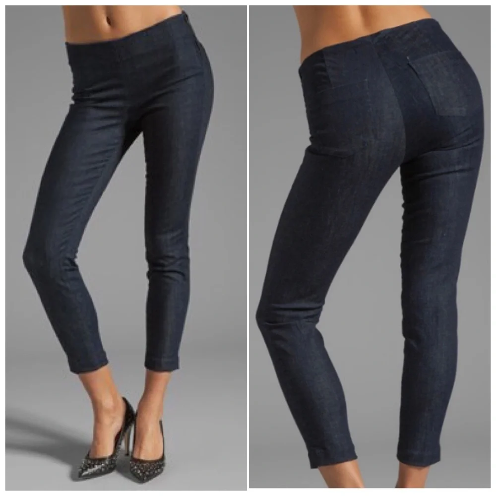 J Brand Mid-rise Zip Capri in Clean Rinse Size 27